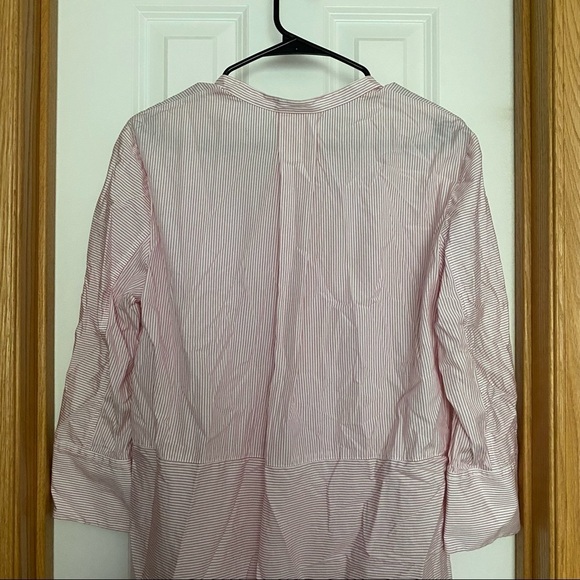 Vince Red and White Striped Pullover Tunic Size Medium - Picture 9 of 10